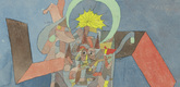 Paul Klee. Demon above the Ships (D&auml;mon &uuml;ber den Schiffen). 1916