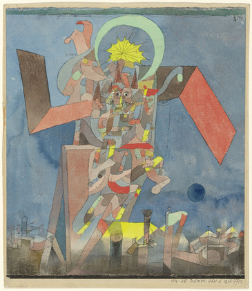 Paul Klee. Demon above the Ships (D&auml;mon &uuml;ber den Schiffen). 1916