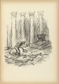 Alfred Kubin. Caesar (C&auml;sar) from Ein neuer Totentanz (A New Dance of Death). 1947 (reproduced drawing executed 1938)