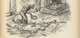 Alfred Kubin. Caesar (C&auml;sar) from Ein neuer Totentanz (A New Dance of Death). 1947 (reproduced drawing executed 1938)