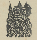 Herbert Anger, Conrad Felixm&uuml;ller, A. Krapp. Die Aktion, vol. 9, no. 28. July 12, 1919