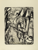 Erich Heckel. T&uuml;bingen. 1920