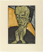 Erich Heckel. Portrait of a Man (M&auml;nnerbildnis). (1919)