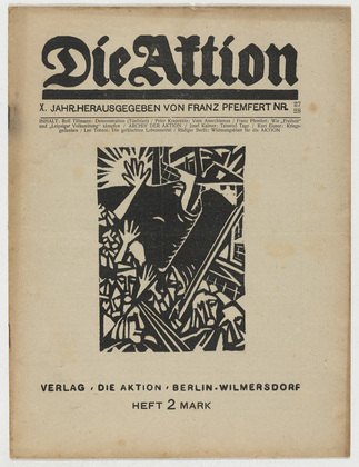 Rolf Tillmann, R&uuml;diger Berlit. Die Aktion, vol. 10, no. 27/28. July 10, 1920