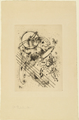 Vasily Kandinsky. Etching with Five Diagonals (Radierung mit f&uuml;nf Diagonalen). 1922