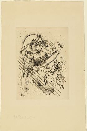Vasily Kandinsky. Etching with Five Diagonals (Radierung mit f&uuml;nf Diagonalen). 1922