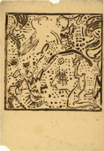 Vasily Kandinsky. Great Resurrection (Grosse Auferstehung) (proof) for Kl&auml;nge (Sounds). (1911)