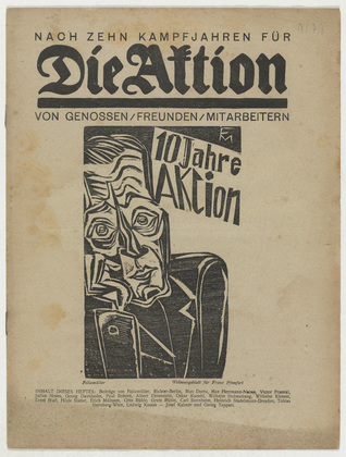 Conrad Felixm&uuml;ller, Grete R&uuml;hle, Georg Tappert. Die Aktion, vol. 11, no. 7/8. February 19, 1921