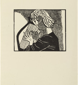 Gerhard Marcks. Death by the Maenads (Tod durch die M&auml;naden) from the portfolio Orpheus: 10 Woodcuts on the Verses of Ovid (10 Holzschnitte zu den Versen des Ovid). (1947, published in 1948)