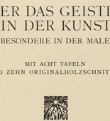 Vasily Kandinsky. &Uuml;ber das Geistige in der Kunst: Insbesondere in der Malerei (Concerning the Spiritual in Art: Especially in Painting). 1911
