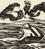 Erich Heckel. Sailboat (Segelboot) from the portfolio Br&uuml;cke 1908. 1907 (published 1908)
