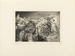 Otto Dix. Mealtime in the Trench (Loretto Heights) [Mahlzeit in der Sappe (Lorettoh&ouml;he)]  from The War (Der Krieg). (1924)