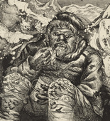 Otto Dix. Mealtime in the Trench (Loretto Heights) [Mahlzeit in der Sappe (Lorettoh&ouml;he)]  from The War (Der Krieg). (1924)