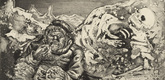 Otto Dix. Mealtime in the Trench (Loretto Heights) [Mahlzeit in der Sappe (Lorettoh&ouml;he)]  from The War (Der Krieg). (1924)