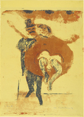 Max Pechstein. Dancer (Pair of Dancers) (T&auml;nzerin [T&auml;nzerpaar]). 1909