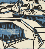 Karl Schmidt-Rottluff. Dunes and Pier (D&uuml;nen und Mole). (1917), published 1923