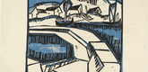 Karl Schmidt-Rottluff. Dunes and Pier (D&uuml;nen und Mole). (1917), published 1923