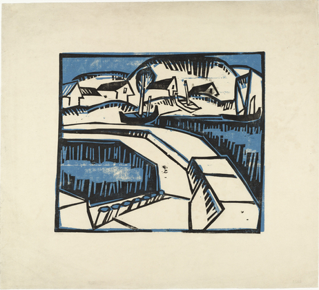 Karl Schmidt-Rottluff. Dunes and Pier (D&uuml;nen und Mole). (1917), published 1923