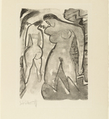 Karl Schmidt-Rottluff. In the Bushes (Am Geb&uuml;sch). (1914)
