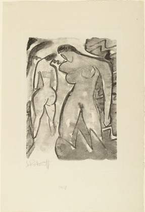 Karl Schmidt-Rottluff. In the Bushes (Am Geb&uuml;sch). (1914)