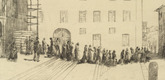 Adolf Ferdinand Schinnerer. Churchgoers (Kirchg&auml;nger). (1910)