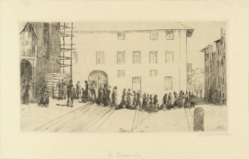 Adolf Ferdinand Schinnerer. Churchgoers (Kirchg&auml;nger). (1910)