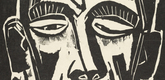 Max Pechstein. Head of a Sailor (Fisherman's Head) (Kopf eines Seemannes [Fischerkopf]) from the portfolio Dedicated to Arno Holz on his 60th Birthday by German Artists (Arno Holz zum sechzigsten Geburtstage, gewidmet von deutschen K&uuml;nstlern). 1922