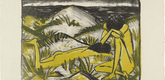 Otto Mueller. Two Girls in the Dunes at Sylt (Zwei M&auml;dchen in den D&uuml;nen, Sylt). (1920-1924)