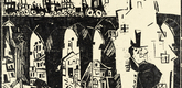 Lyonel Feininger. Railroad Viaduct (Die Eisenbahnbr&uuml;cke). 1919