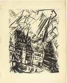 Lyonel Feininger. High Buildings (Hohe Geb&auml;ude). 1919
