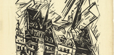 Lyonel Feininger. High Buildings (Hohe Geb&auml;ude). 1919