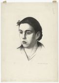 Alexander Kanoldt. Head of a Girl I (M&auml;dchenkopf I). 1927