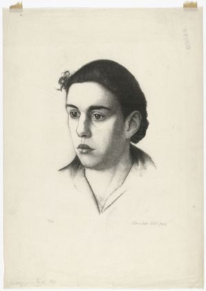 Alexander Kanoldt. Head of a Girl I (M&auml;dchenkopf I). 1927