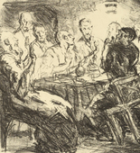 Max Beckmann. The Last Supper (Das Abendmahl) from Six Lithographs to the New Testament (Sechs Lithographien zum Neuen Testament). (1911, published c. 1917)