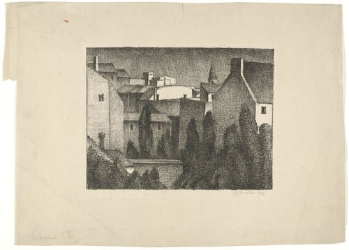 Alexander Kanoldt. From Schwabing (Aus Schwabing). 1927