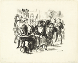 Max Beckmann. The Caf&eacute; Admiral (Admiralscaf&eacute;). (1911, dated 1912, published c. 1917)