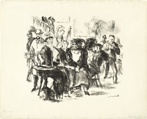 Max Beckmann. The Caf&eacute; Admiral (Admiralscaf&eacute;). (1911, dated 1912, published c. 1917)