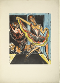 Max Pechstein. Dancer in the Mirror (T&auml;nzerin im Spiegel). (1923)
