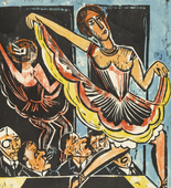 Max Pechstein. Dancer in the Mirror (T&auml;nzerin im Spiegel). (1923)