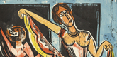 Max Pechstein. Dancer in the Mirror (T&auml;nzerin im Spiegel). (1923)