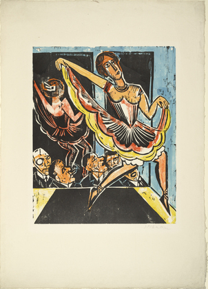 Max Pechstein. Dancer in the Mirror (T&auml;nzerin im Spiegel). (1923)