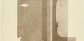 Oskar Schlemmer. Two Profiles to the Left, One to the Right (Zwei Profile nach links, eines nach rechts) from Play on Heads (Spiel mit K&ouml;pfen). (c. 1920, published 1923)