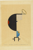 Lothar Schreyer. Colorform 2 (Night) (Farbform 2 [Nacht]) from the portfolio New European Graphics, 1st Portfolio: Masters of the State Bauhaus, Weimar, 1921 (Neue europ&auml;ische Graphik, 1. Mappe: Meister des Staatlichen Bauhauses in Weimar, 1921). 1921