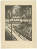Alexander Kanoldt. Hoarfrost (Rauhreif) from the Third Annual Portfolio 1923 (Dritte Jahresgabe 1923). (1923)