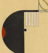 Lothar Schreyer. Colorform 2 (Night) (Farbform 2 [Nacht]) from the portfolio New European Graphics, 1st Portfolio: Masters of the State Bauhaus, Weimar, 1921 (Neue europ&auml;ische Graphik, 1. Mappe: Meister des Staatlichen Bauhauses in Weimar, 1921). 1921