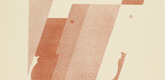Oskar Schlemmer. Three Vertical Profiles, One Pointing to the Right (Drei Profile in Senkrechten, eines nach rechts) from Play on Heads (Spiel mit K&ouml;pfen). (c. 1920, published 1923)