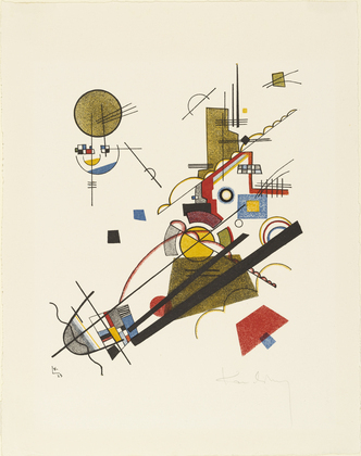 Vasily Kandinsky. Joyous Ascent (Fr&ouml;hlicher Aufstieg) from Masters' Portfolio of the Staatliches Bauhaus (Meistermappe des Staatlichen Bauhauses). 1923