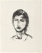 Jussuff Abbo. Head and Shoulders of a Girl (Kopf und Schulter eines M&auml;dchens). unknown