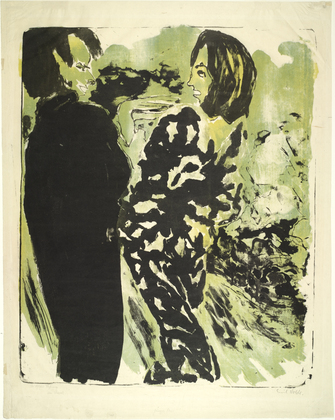 Emil Nolde. Young Couple (Junges Paar). (1913)