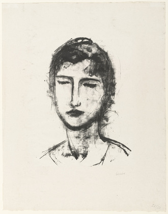 Jussuff Abbo. Head and Shoulders of a Girl (Kopf und Schulter eines M&auml;dchens). unknown